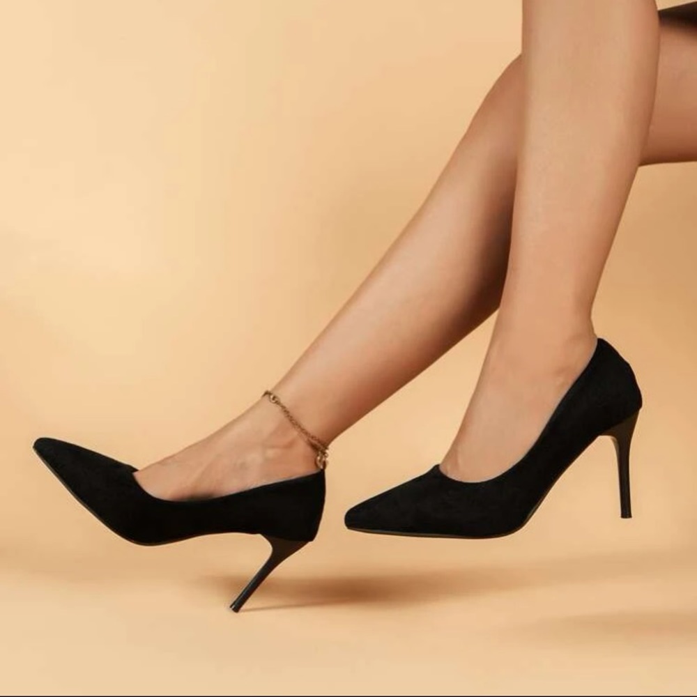 Black high heels